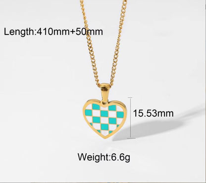 Sweetheart Check Necklace