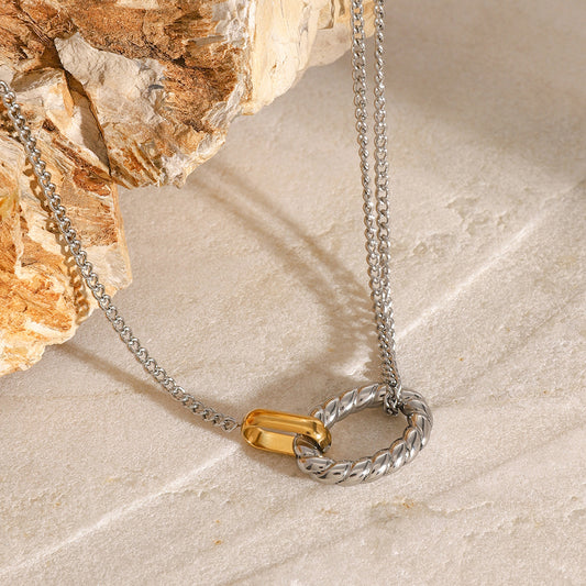 Tidal Twist Pendant Necklace