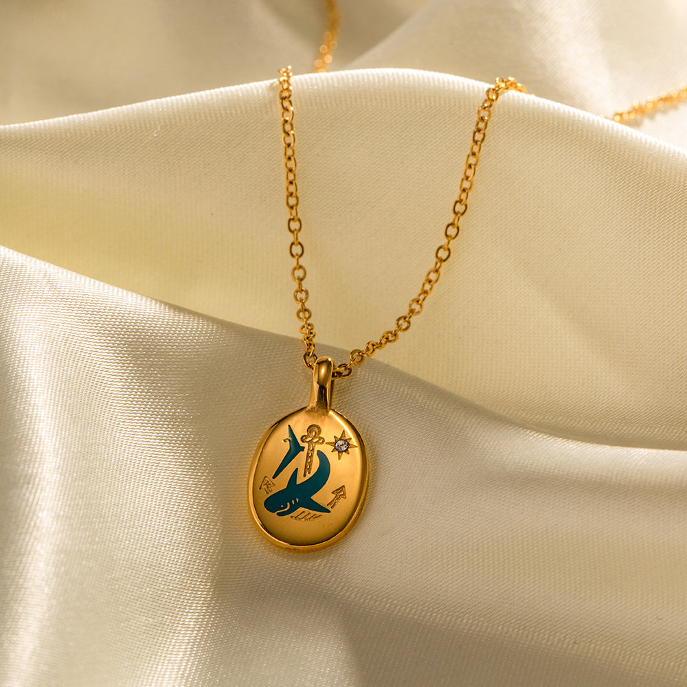 Ocean Charm Pendant Necklace